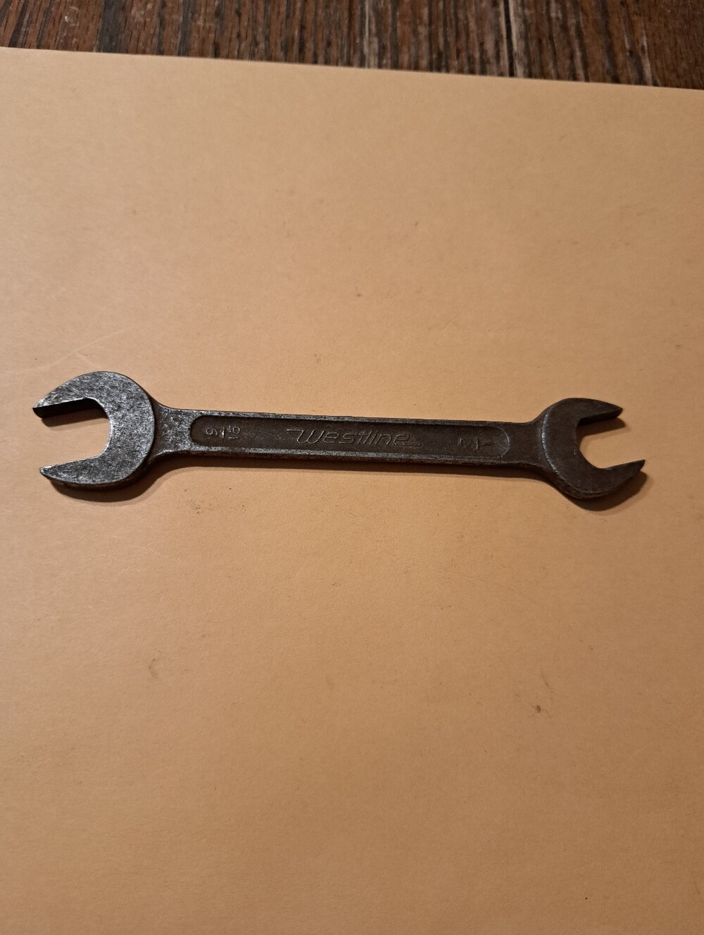Vintage Westline USA Open End 9/16 1/2 Combination Wrench Mancave Decor Tools